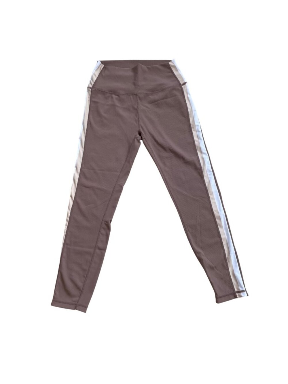 Wilo High-Waisted Yoga Leggings Taupe Beige White Women's medium - Picture 1 of 11
